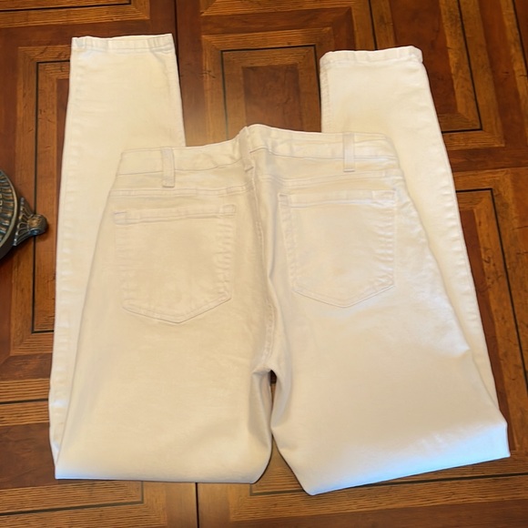 JONES NEW YORK NWOT LEXINGTON SKINNY DENIM JEANS W CLASSIC STRETCH SOFT WHITE - Picture 4 of 5